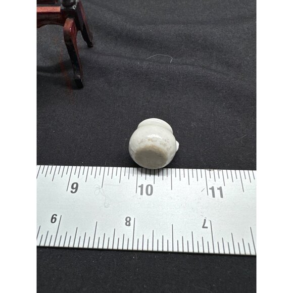 Miniature Vintage Mirror Ceramic Pitcher Tapestry Bag Candles Set Chamber Pot Va - Picture 10 of 13